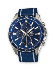 Мъжки часовник Casio Edifice син с текстилна каишка