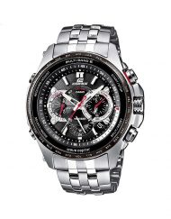 Мъжки часовник Casio Edifice сребрист браслет с дигитален компас