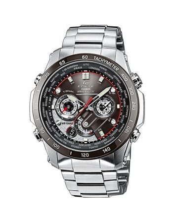 Мъжки часовник Casio Edifice сребрист браслет с тахиметър