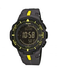 Мъжки часовник Casio Pro Trek черен с жълти детайли