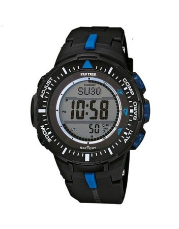 Мъжки часовник Casio Pro Trek черен със сини детайли