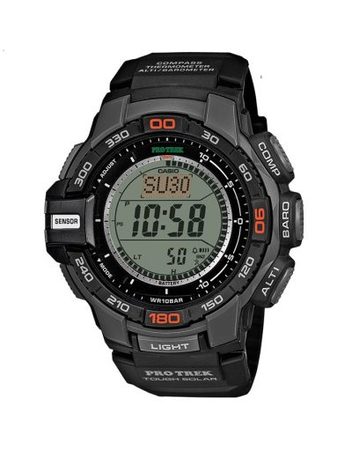 Мъжки часовник Casio Pro Trek черен със соларен механизъм