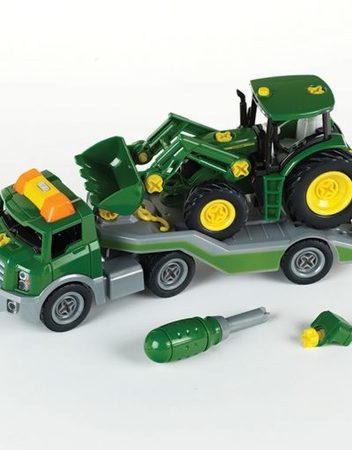 KLEIN Камион с трактор JOHN DEER 3908