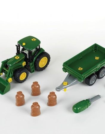 KLEIN Трактор с ремарке JOHN DEER 3905