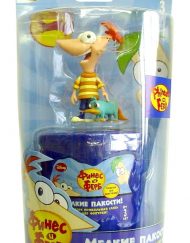 PHINEAS & FERB Фигурка в цветно желе + допълнителна фигура