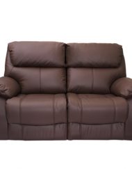 Кожен диван - двойка с релакс механизъм SANDRA