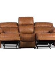Кожен диван - тройка с релакс механизъм BAR