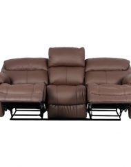 Кожен диван - тройка с релакс механизъм SANDRA