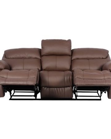 Кожен диван - тройка с релакс механизъм SANDRA