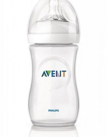 AVENT SCF693/17 Шише Natural PP с биберон Slow с 2 дупки 1м+ 260 мл.