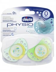 CHICCO Светеща залъгалка силикон PHYSIO AIR 0+ 2 бр. 72731.410