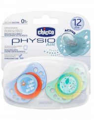 CHICCO Залъгалка силикон PHYSIO AIR СИН 12+ 2 бр. 72735.210