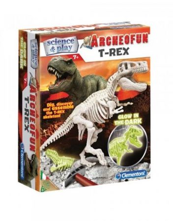 CLEMENTONI Светещ скелет на T-REX 61243 Science & Play