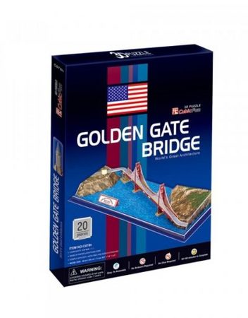 CubicFun 3D Пъзел GOLDEN GATE BRIDGE C078h