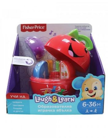 FISHER PRICE Образователна ябълка на български език LAUGH&LEARN FBR94