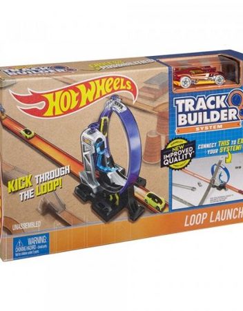 HOT WHEELS Базова писта + количка TRACK BUILDER DNH84