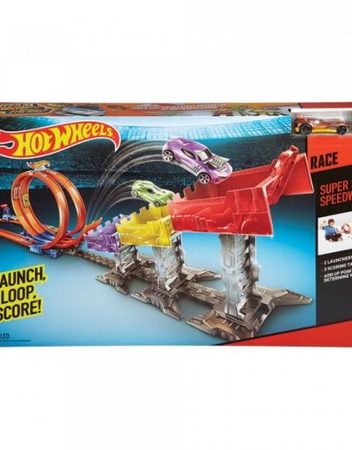 HOT WHEELS Игрален комплект УСКОРИТЕЛНА ПИСТА DJC05