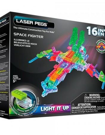 LASER PEGS Светещ конструктор 16в1 КОСМИЧЕСКИ КОРАБ