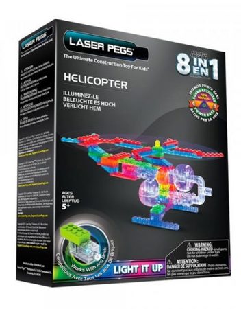 LASER PEGS Светещ конструктор 8в1 ХЕЛИКОПТЕР