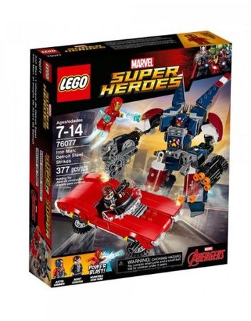 LEGO SUPER HEROES Железният човек: Нападението на Стоманата от Детройт 76077