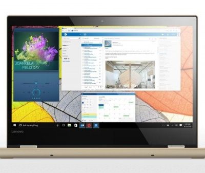 Lenovo YG520-14IKB /14''/ Touch/ Intel i3-7100U (2.4G)/ 4GB RAM/ 128GB SSD/ int. VC/ Win10/ Gold Metallic (80X800M6BM)