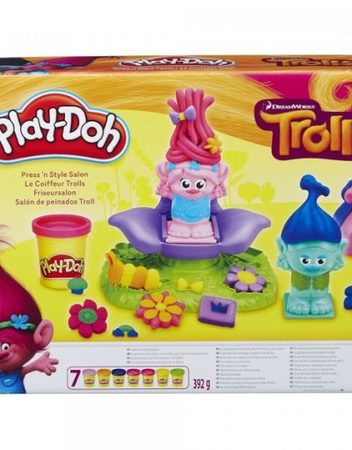 PLAY-DOH Игрален комплект ФРИЗЬОРСКИ САЛОН С ПОПИ И БРАНЧ TROLLS B9027