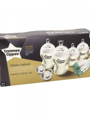 TOMMEE TIPPEE Комплект шишета за новородено + четка за шишета TT-42357391