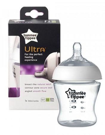 TOMMEE TIPPEE Шише за хранене 150 мл. 0+ ULTRA 42410176