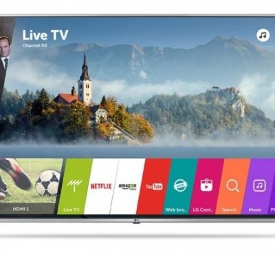 TV LED, LG 55'', 55UJ6517, Smart, webOS 3.0, 1200PMI, WiDi, WiFi, UHD 4K + подарък 2 месеца FilmBox