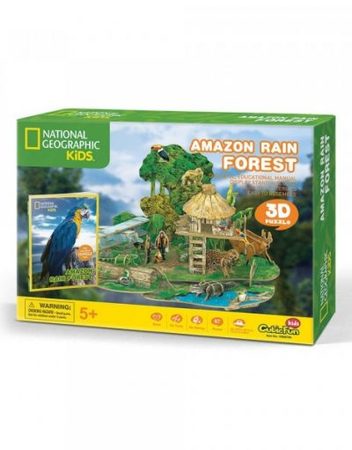 CubicFun 3D Пъзел АМАЗОНСКА ДЪЖДОВНА ГОРА NATIONAL GEOGRAPHIC KIDS DS0979h