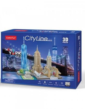 CubicFun 3D Пъзел CITY LINE NEW YORK CITY MC255h