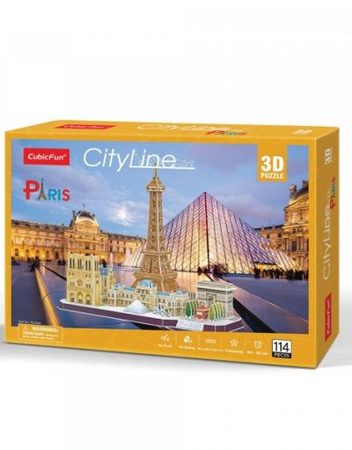 CubicFun 3D Пъзел CITY LINE PARIS MC254h