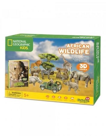 CubicFun 3D Пъзел ДИВИЯТ СВЯТ НА АФРИКА NATIONAL GEOGRAPHIC KIDS DS0972h