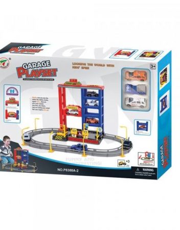 Гараж с асансьор и с три коли GARAGE PLAYSET P8388A-2