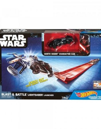 HOT WHEELS Комплект изстрелвачка и количка STAR WARS E8 DYH26