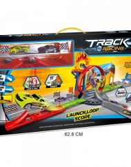 Състезателна писта с лупинг, изстрелвачка и 2 колички TRACK RACING 8015