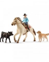 SCHLEICH Комплект ЕЗДАЧКА С ДОМАШНИ ЖИВОТНИ 42419-02060