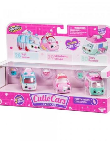 SHOPKINS CUTIE CARS S2 Комплект колички 3 бр. 56611