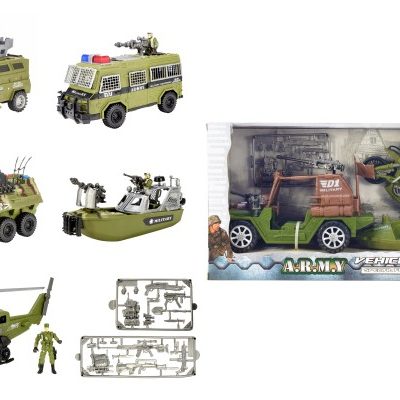 TOI TOYS Комплект армейски машини с фрикция 15865