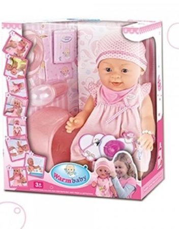 WARM BABY Пишкаща кукла с рокля 8006-405