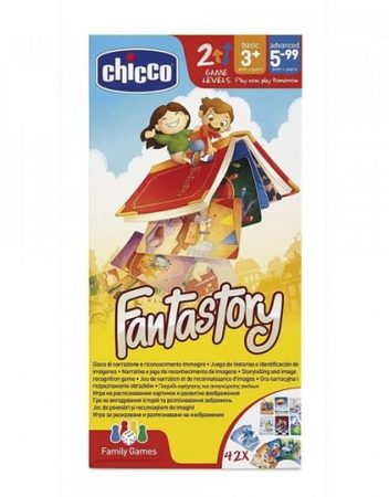 CHICCO T0702 Настолна игра за разказване и разпознаване на изображения ФАНТАСТОРИЯ 09487.00