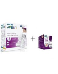 AVENT SCF330/20 Ръчна помпа за кърма COMFORT + /подарък/ шише NATURAL 60 мл.