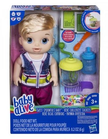 HASBRO Кукла бебе момче с руса коса BABY ALIVE E0635