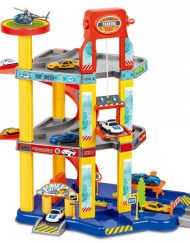 ASIS Паркинг на 3 нива с асансьор и 4 коли GARAGE PLAYSET P8788A-1