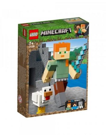 LEGO MINECRAFT Minecraft Alex BigFig с пиле 21149