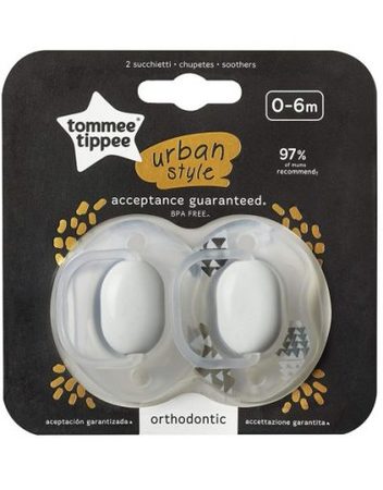 TOMMEE TIPPEE Ортодонтични залъгалки 0-6 м. URBAN STYLE UNISEX 43341865