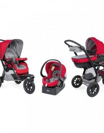 CHICCO J0102.5 Комбинирана количка 3 в 1 TRIO ACTIV 3 RED BERRY