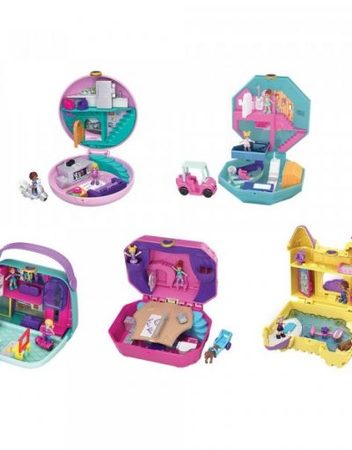 POLLY POCKET Преносим комплект за игра с мини кукла 2 бр. COMPACT SEGMENT FRY35