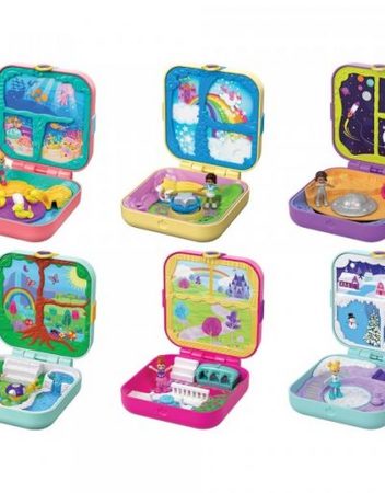 POLLY POCKET Преносим комплект за игра с мини кукла COMPACT "СКРИТО СЪКРОВИЩЕ" GDK76