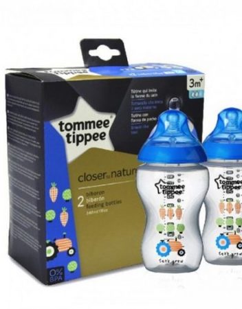 TOMMEE TIPPEE Шише за хранене с декорация 340 мл. EASI VENT МОМЧЕ 42262175